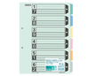 カラー仕切カード(ファイル用・6山見出し)